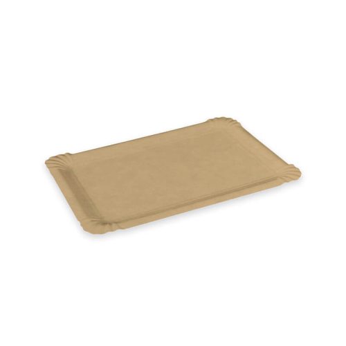 Papírtálca újrahasznosított papírból, barna 170x230mm *48006