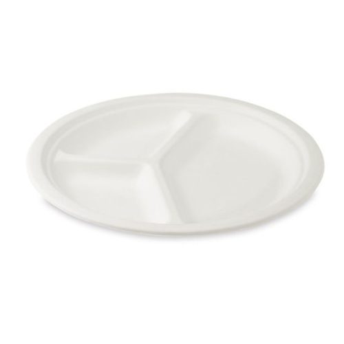 cukornád tányér kerek három részes 22 cm *2203