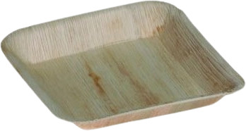 pálmalevél tányér négyszögletes 17cm peremmel *5030