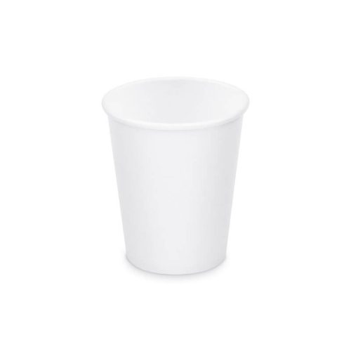 Biológiailag lebomló papír pohár fehér 200/250ml Ø80mm *76228