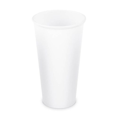 Biológiailag lebomló papír pohár fehér 500/550ml Ø90mm *76261