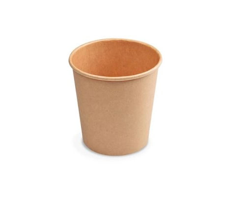 Biológiailag lebomló papír pohár Kraft 100/120ml Ø63mm *76411