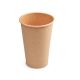 Biológiailag lebomló papír pohár Kraft 300/330ml Ø80mm *76433