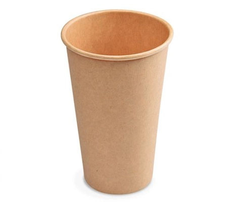 Biológiailag lebomló papír pohár Kraft 400/450ml Ø90mm *76451