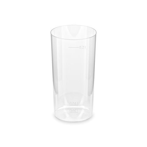 Kristályüveg (PS) Longdrink Ø56mm 2cl/4cl/0.2L *73124