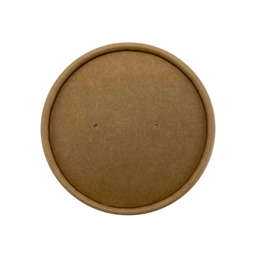 begreen leveses papírtégely tető barna d:90mm,350ml 50db *20200181