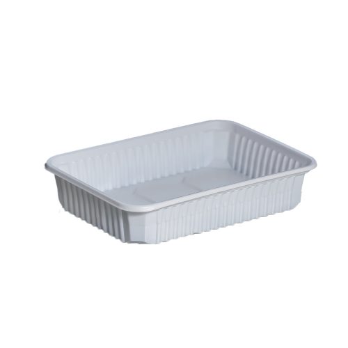 (variatál) PP szögletes doboz fehér 500ml- 50db mikrózható *107270