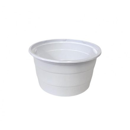 Gulyásos tál fehár kerek 127mm(PP) 500ml (50db) *74315