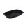 Fekete ovál elviteles PP doboz 650ml (220x150x35mm) *78165