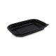 Fekete ovál elviteles PP doboz 850ml (220x150x45mm) *78185*