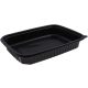 fekete óvál egyrészes elviteles pp doboz 1200 ml 250 x 185 x 40 mm *78212*