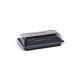 Sushi doboz tetővel szettben 185x127x20mm Fekete 100db alj+100db tető összecsomagolva rPET *74412