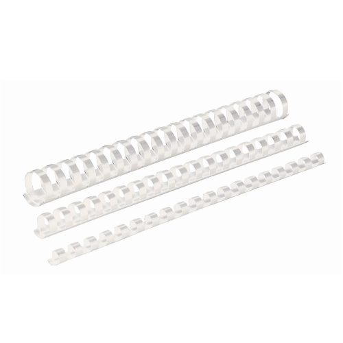 Spirál műanyag, 16mm, 101-120lap, 100 db/doboz, Fellowes® fehér