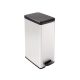 Szemetes kuka pedálos 40 literes "Slim Bin" Curver fekete/ezüst