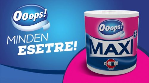 Ooops! Maxi konyhai papírtörlő (2 rétegű, 500 lapos)