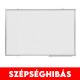 Fehértábla mágneses alukeretes 120x200 cm, Bluering® ÉRTÉKCSÖKKENT!