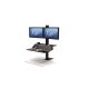 Munkaállomás ülő-álló, Fellowes® Lotus VE, két monitorhoz