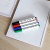 Flipchart marker készlet, rostirón vizes kerek végű 3mm, Bluering®, 4 klf. szín