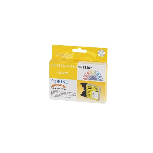 Brother LC12/LC1220/LC1240/LC1280XL tintapatron yellow ORINK